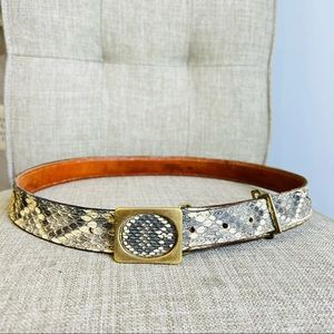 Genuine Rattlesnake skin belt